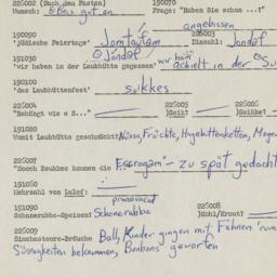 Western questionnaire, answ...