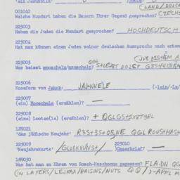 Western questionnaire, answ...