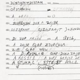 Eastern questionnaire, answ...
