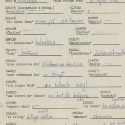 Western questionnaire, answ...