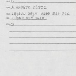 Eastern questionnaire, answ...