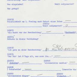 Western questionnaire, answ...