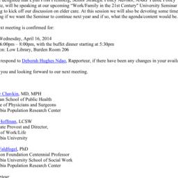 Announcements, 2014-04-16. ...