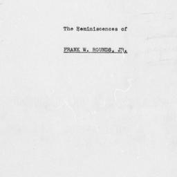 Reminiscences of Frank W. R...