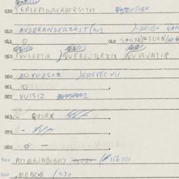 Eastern questionnaire, answ...