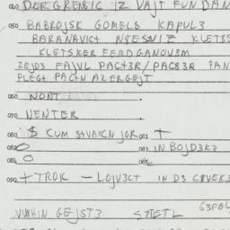 Eastern questionnaire, answ...