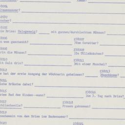 Western questionnaire, answ...