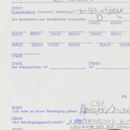 Western questionnaire, answ...