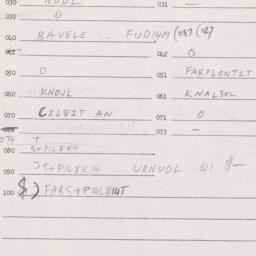 Eastern questionnaire, answ...