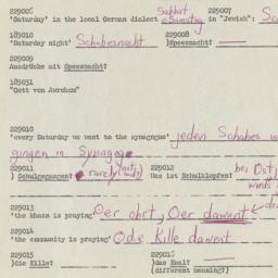 Western questionnaire, answ...