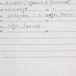 Eastern questionnaire, answ...