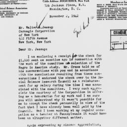 Letter from Donald Young to...