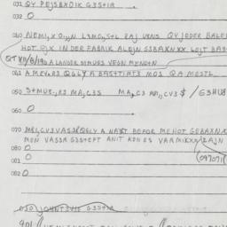 Eastern questionnaire, answ...