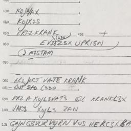 Eastern questionnaire, answ...