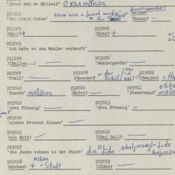 Western questionnaire, answ...