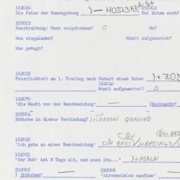 Western questionnaire, answ...