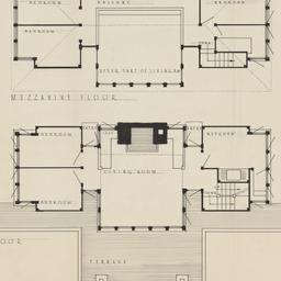First, second floor plans