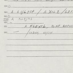 Eastern questionnaire, answ...
