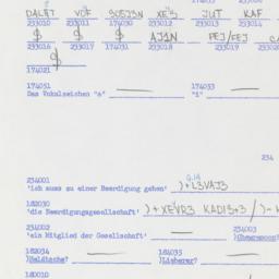 Western questionnaire, answ...