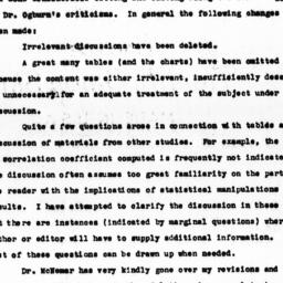 Memorandum from Eleanor C. ...