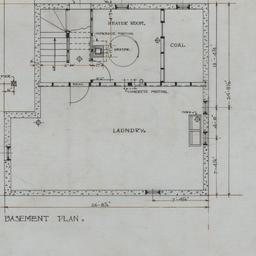 Basement, roof plans