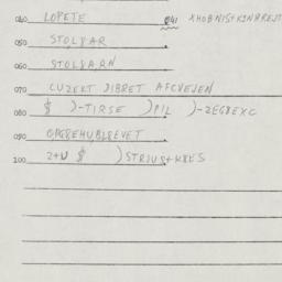 Eastern questionnaire, answ...