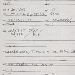 Eastern questionnaire, answ...