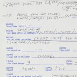 Western questionnaire, answ...