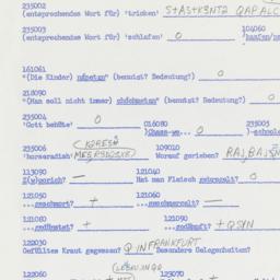 Western questionnaire, answ...