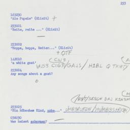 Western questionnaire, answ...