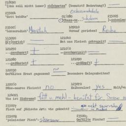 Western questionnaire, answ...