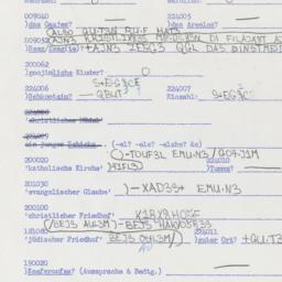 Western questionnaire, answ...