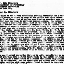 Letter from Dorothy Swaine ...