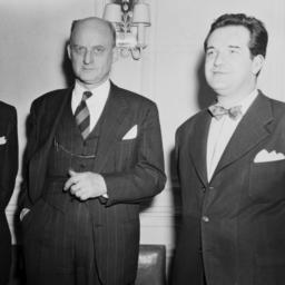 Reinhold Niebuhr with Huber...