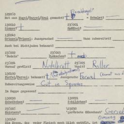Western questionnaire, answ...