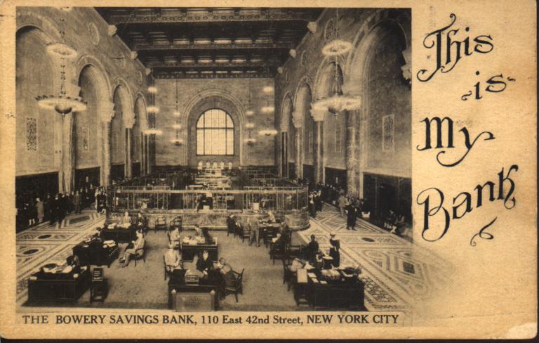 The Bowery Savings Bank 110 East 42nd Street New York City