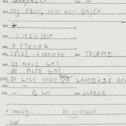 Eastern questionnaire, answ...