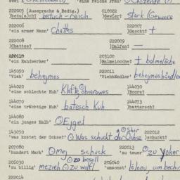 Western questionnaire, answ...
