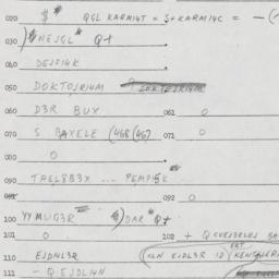 Eastern questionnaire, answ...
