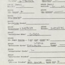 Western questionnaire, answ...