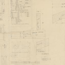 Millwork details, lumber sc...