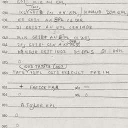 Eastern questionnaire, answ...