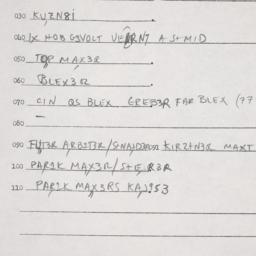 Eastern questionnaire, answ...