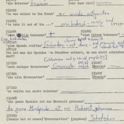 Western questionnaire, answ...