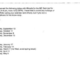 Correspondence, 2001-05-05....