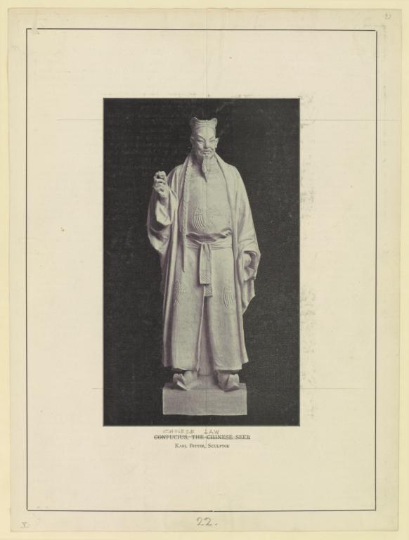 Confucius, the Chinese Seer. Karl Bitter, sculptor