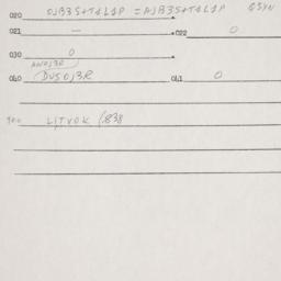 Eastern questionnaire, answ...