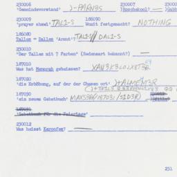 Western questionnaire, answ...