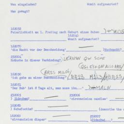 Western questionnaire, answ...