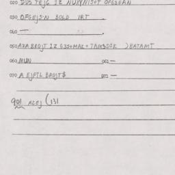 Eastern questionnaire, answ...